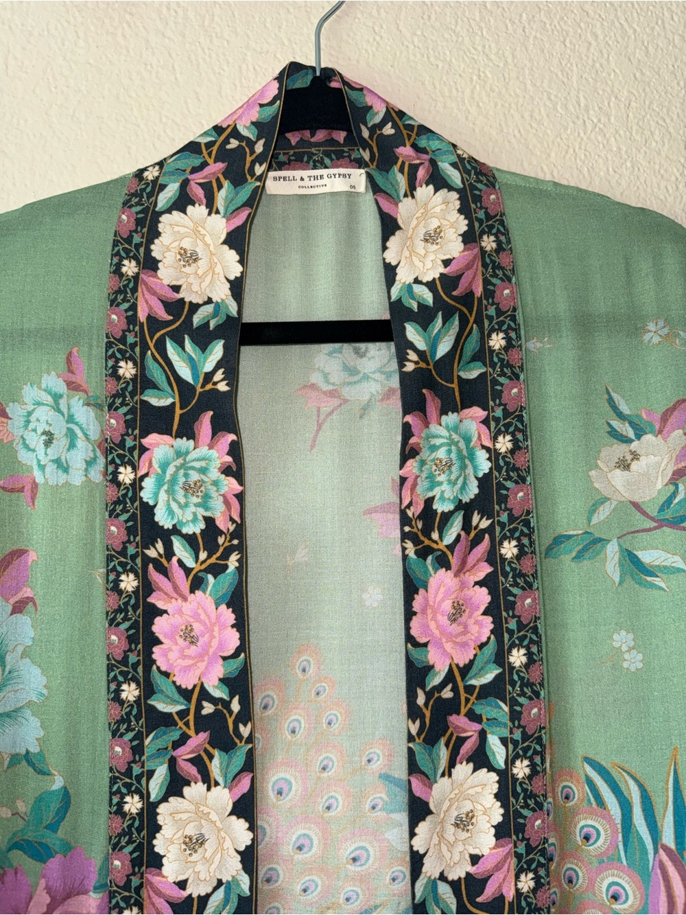 Spell and the Gypsy Collective Cloud Dancer Maxi Kimono Flowy Lightweight FLAW - Picture 9 of 12